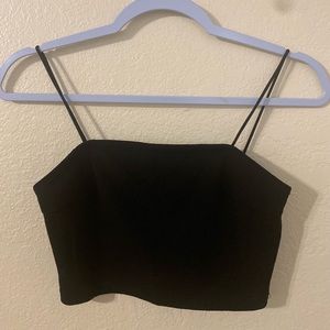 Black crop top